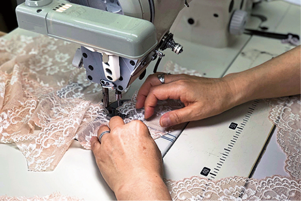 足袋製造で培われた技術を女性下着に